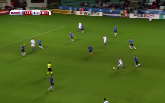 В друг мач от групата Босна надви Естония като гост