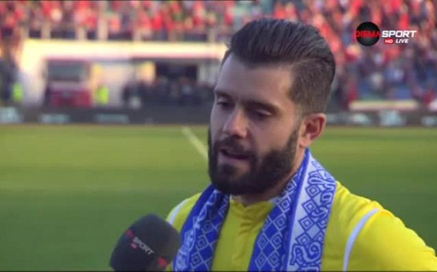 Вратарят на Левски Божидар Митрев също сподели мнението че равенството