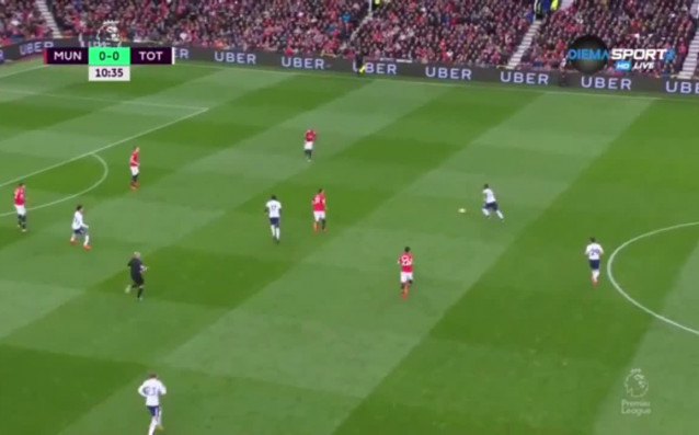 Манчестър Юнайтед Тотнъм 0 0 първо полувреме