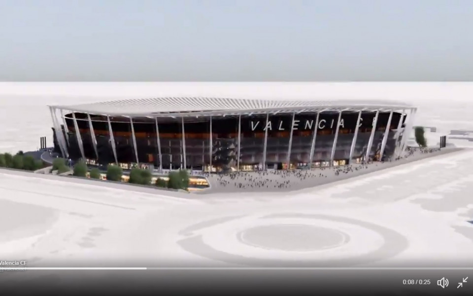 Валенсия се надява новият стадион да бъде готов през 2021