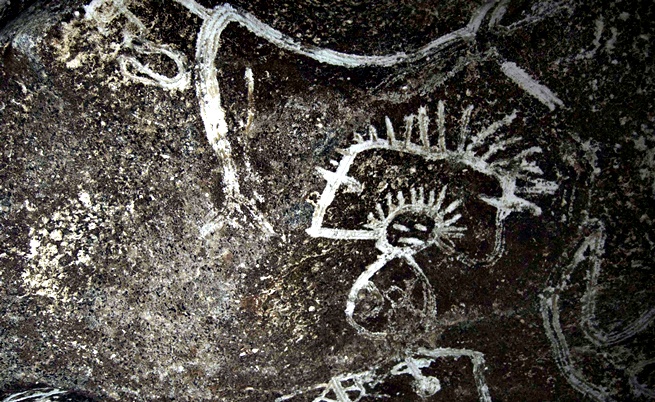 Пещерни рисунки на самотен остров разказват за една изчезнала култура