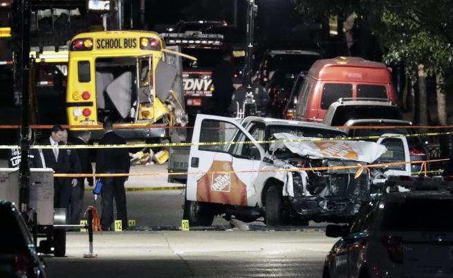  Ситуацията в Ню Йорк, след атентата в Манхатън, при който бяха прегазени и убити 8 души 