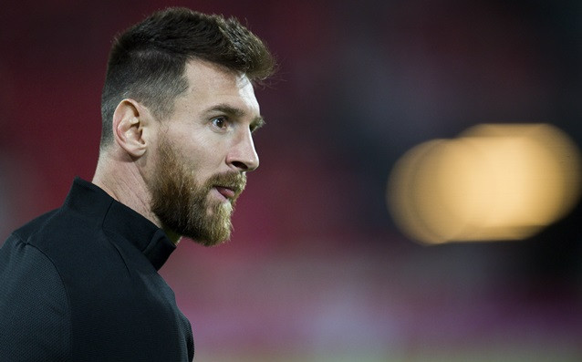 Нападателят на Барселона Лионел Меси снощи срещу Олимпиакос 0 0 изигра