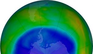 Озоновата дупка в пика си на 11-ти септември 2017 г.