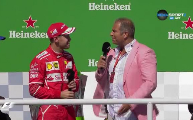 Пилотът на Ферари Себастиан Фетел заяви че победата в Гран