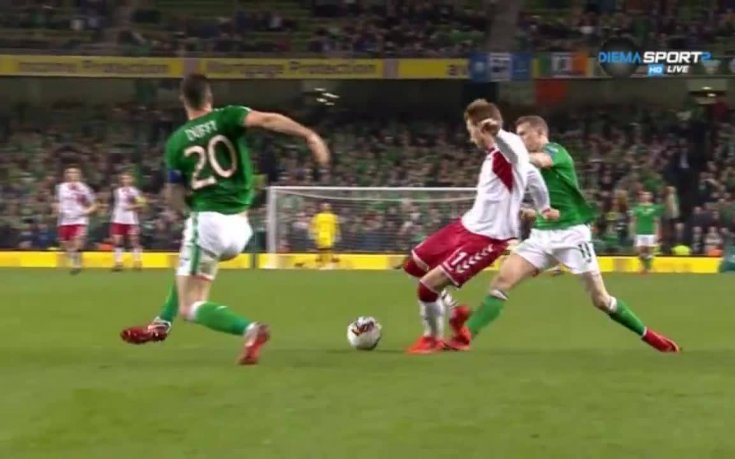 Ирландия - Дания 1:5 /репортаж/