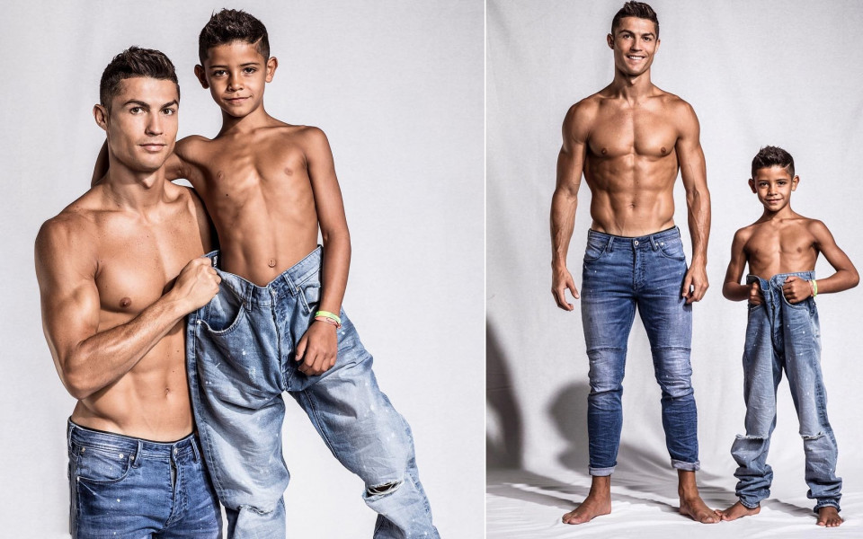 Мини-ми: Кристиано младши вече е модел като татко си