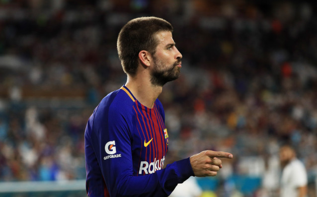 Бранителят на Барселона Жерар Пике разбуни духовете с жест по