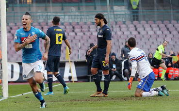 116 за Хамшик, а Наполи опази върха в луд двубой