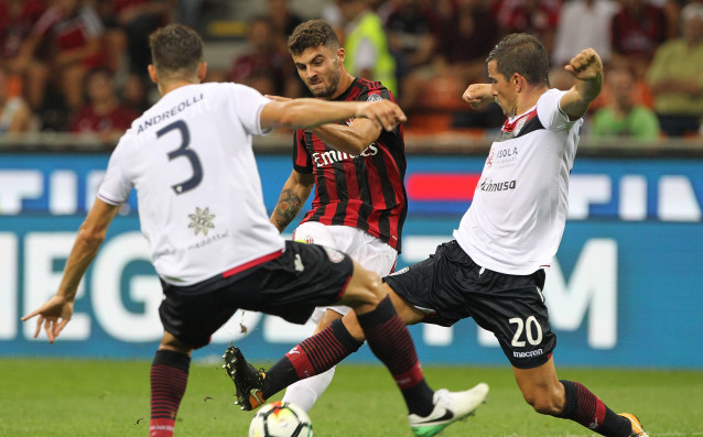 Двубоят между Каляри и Милан от 21-ия кръг на Серия