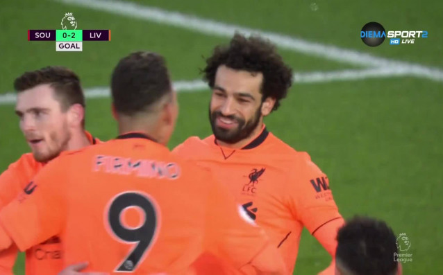 Ливърпул вкара и втори гол във вратата на Саутхемптън малко