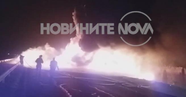 ТИР е катастрофирал на 115 ти километър на магистрала Тракия