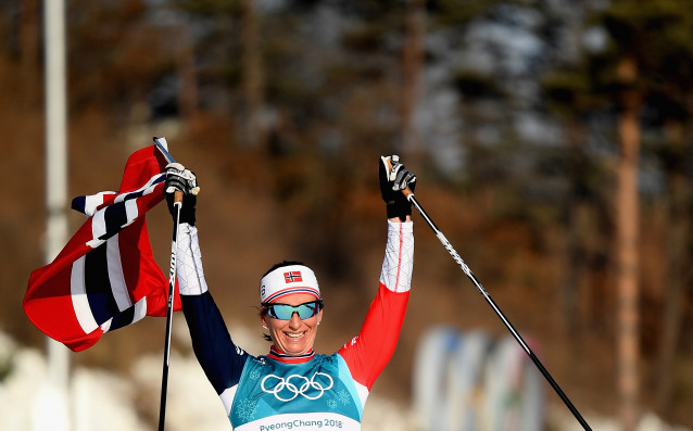 Легендарната норвежка състезателка по ски бягане Марит Бьорген остана втора в