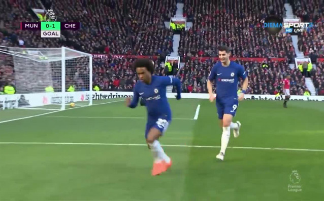 Манчестър Юнайтед Челси 1 1 първо полувреме 28 и кръг