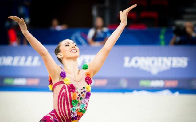 Състезателката от националния отбор по художествена гимнастика Катрин Тасева прояви