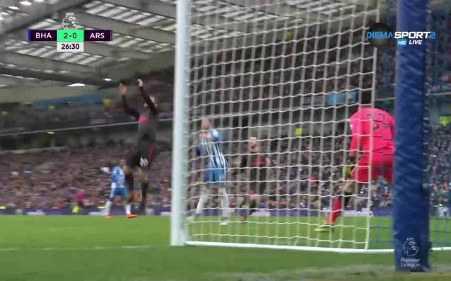 Брайтън нанесе втори удар срещу Арсенал в двубоя между двата