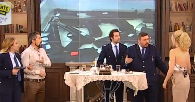 Часове преди старта на най-новия български полицейски комедиен сериал "Полицаите