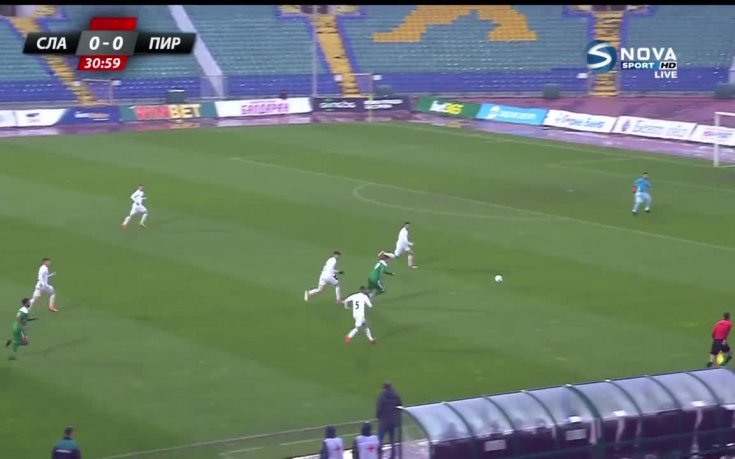Славия - Пирин 0:0 /първо полувреме/