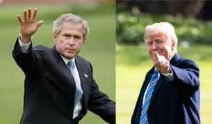 Джордж Буш-младши и Доналд Тръмп