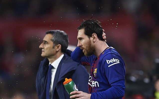 Старши треньорът на Барселона Ернесто Валверде намекна че Лионел Меси
