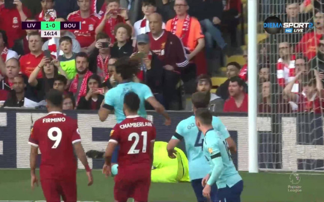 Отборът на Ливърпул води на Борнемут с 1 0 с