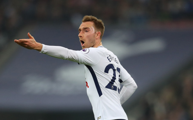 Датският плеймейкър на Тотнъм Кристиан Ериксен очевидно е решил че