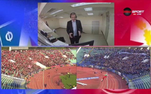 Хубава атмосфера витаеше на стадион "Васил Левски" преди Вечно дерби