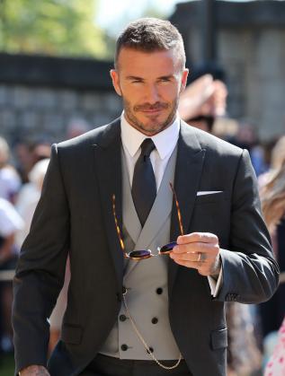  Дейвид Бекъм на сватбата на принц Хари и Меган Маркъл 