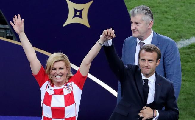 Макрон и красивата президентка на Хърватия събраха погледите