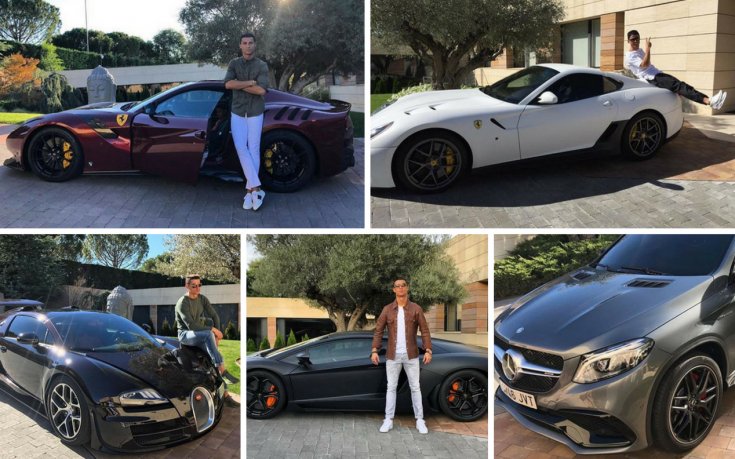 Невероятният автопарк на Кристиано Роналдо