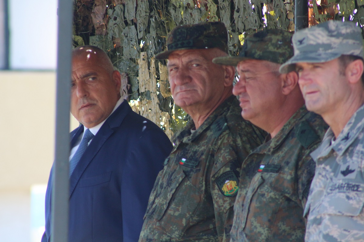 Премиерът Бойко Борисов присъства на закриването на многонационалното учение "Платинум лайън" ("PLATINUM LION 2018"), което се провежда на учебния полигон "Ново село" край Ямбол