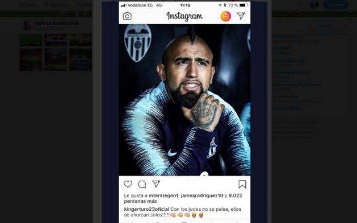 Видал избухна отново в Instagram