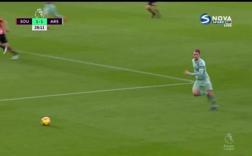 Саутхемптън - Арсенал 0:2 /първо полувреме/