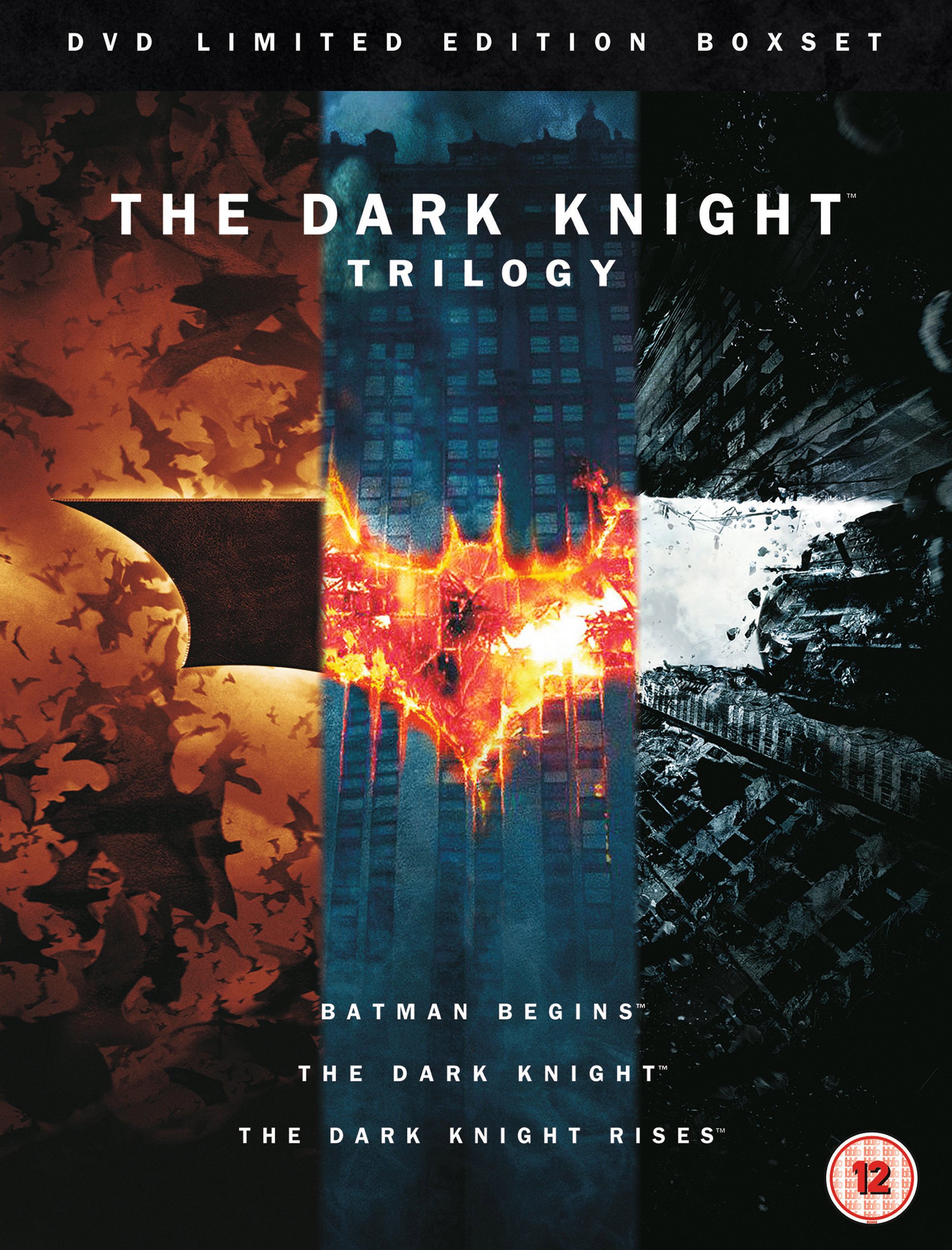 3. The Dark Knight Trilogy / „Трилогията за Черния рицар“ (2005 – 2012) – Режисьор: Кристофър Нолан; Участват: Крисчън Бейл, Майкъл Кейн, Гари Олдман