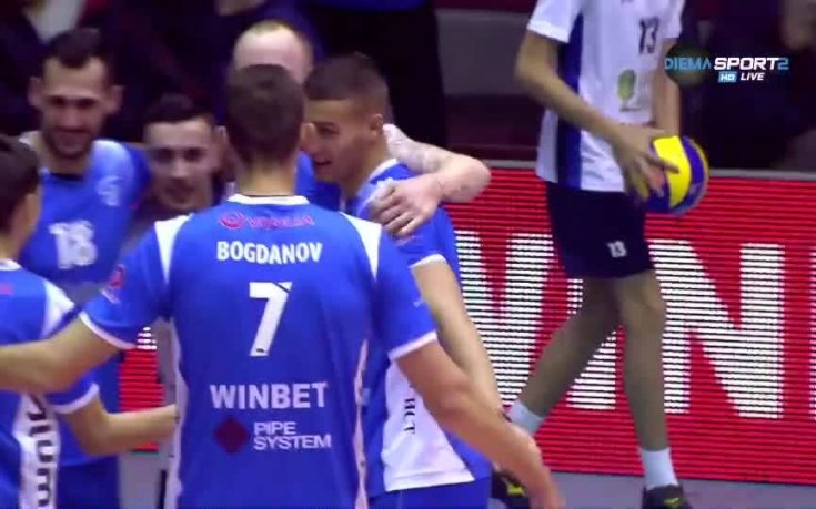 ВК Левски - ВК Нефтохимик 3:2 /репортаж/