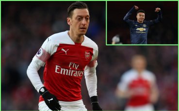 Йозил се подигра с контузен ас на Юнайтед