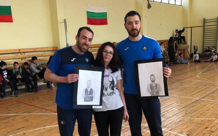 Баскетболистите на Левски Лукойл се върнаха в училище