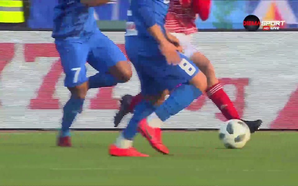 Една от дискусионните ситуации в сблъсъка между ЦСКА и Левски