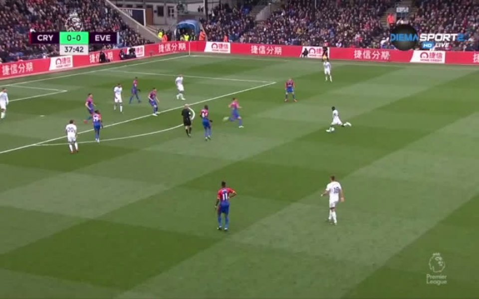 Кристъл Палас и Евертън завършиха 0:0 в мач от 36-ия