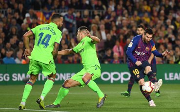 Лионел Меси вкара победния гол за Барселона при успеха с