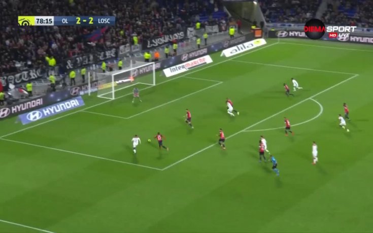 Лион измъкна точка от Лил и отново е в зона 