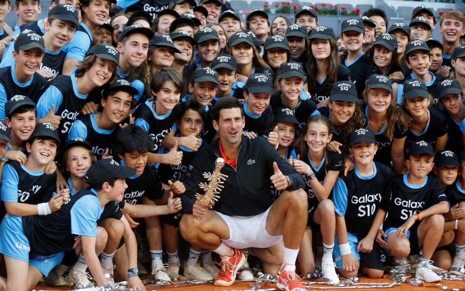 Новак Джокович, който на финала на турнира в Мадрид победи