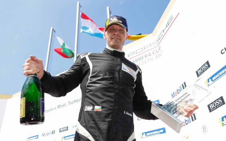 Подиум на Георги Дончев в Porsche Carrera Cup