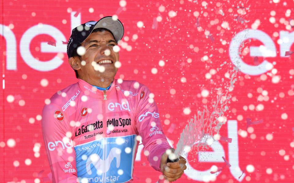 Ричард Карапас, победител в колоездачната обиколка на Италия, е под