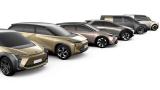  Toyota показа глинени макети на бъдещите си електрически модели, два от които ще бъдат взаимно създадени със Suzuki и Subaru. 