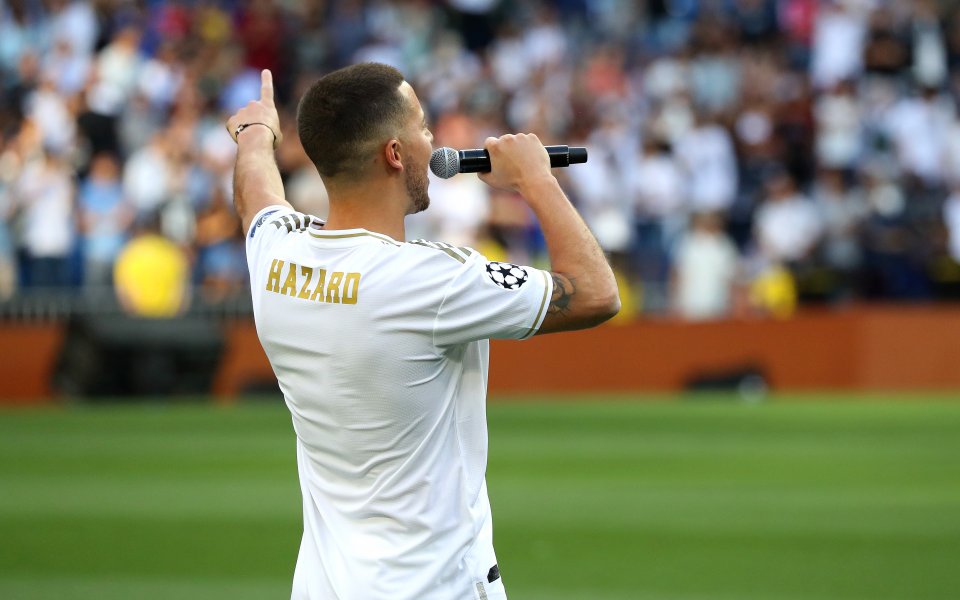 Еден Азар вече бе представен като ново попълнение на Реал