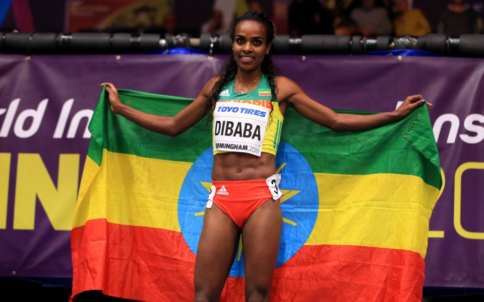 Световната шампионка на 1 500 метра в зала Гензебе Дибаба