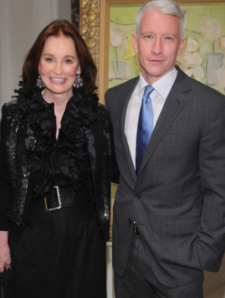  Глория Вандербилт със сина си Андерсън Купър 