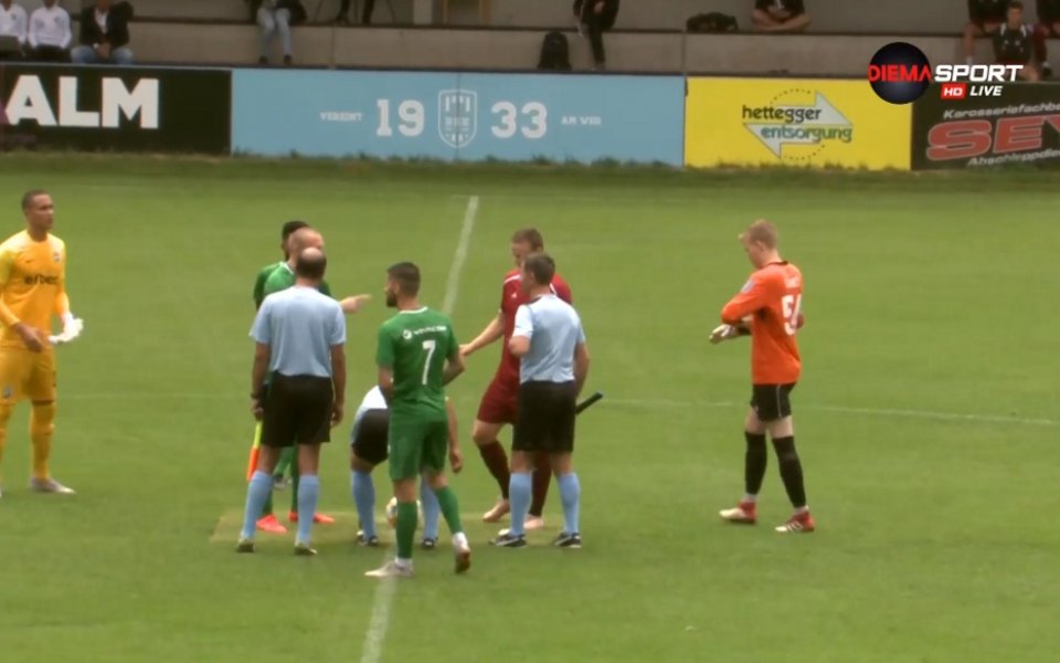 Лудогорец поведе на словенския Триглав в 45-ата минута с попадение