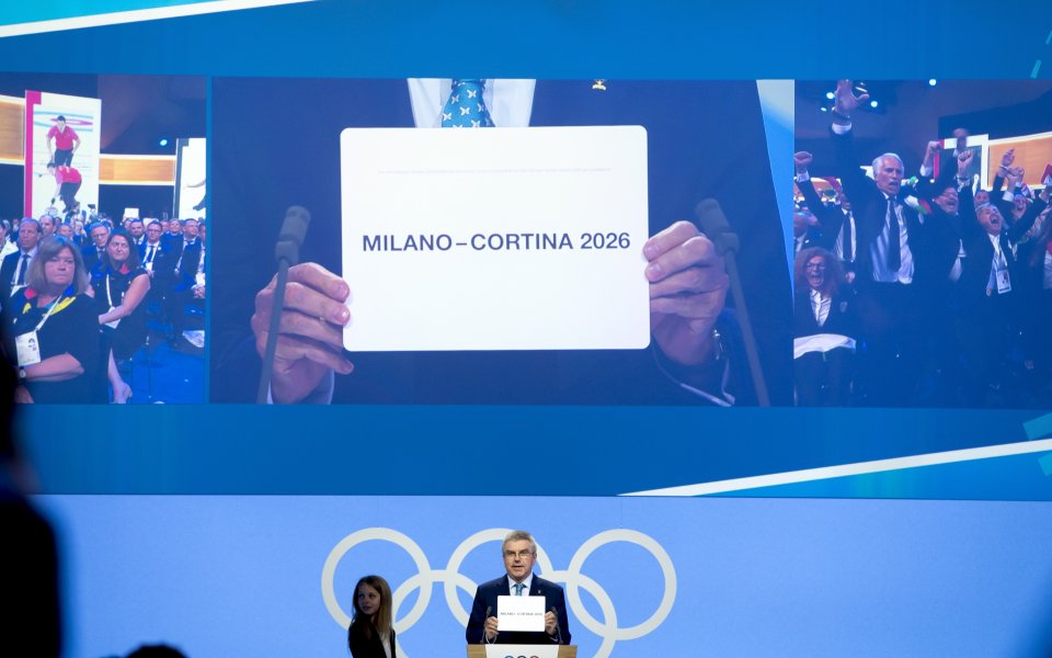 Милано и Кортина д'Ампецо ще бъдат домакин на Зимните олимпийски игри 2026